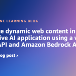 Integrate dynamic web content in your generative AI application using a web search API and Amazon Bedrock Agents